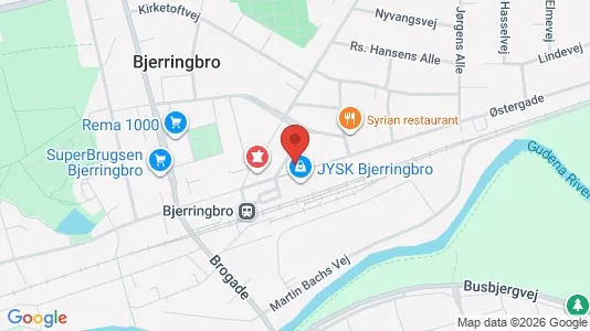Rooms for rent i Bjerringbro - kort over placeringen