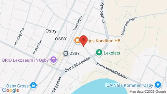 Apartments for rent i Osby - kort over placeringen