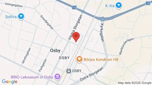 Apartments for rent i Osby - kort over placeringen
