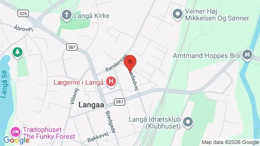 Apartments for rent i Langå - kort over placeringen