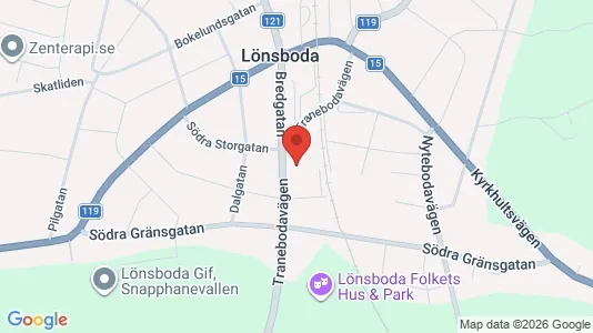Apartments for rent i Osby - kort over placeringen