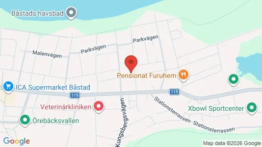 Apartments for rent i Båstad - kort over placeringen