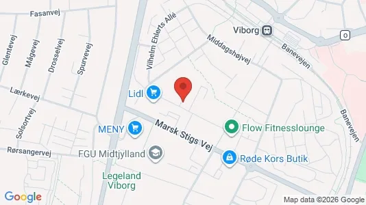 Apartments for rent i Viborg - kort over placeringen