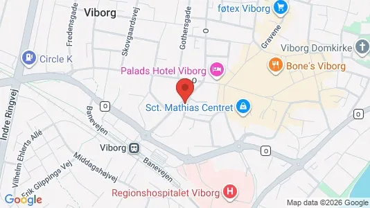Apartments for rent i Viborg - kort over placeringen