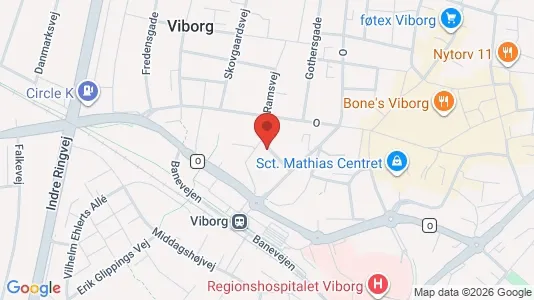 Apartments for rent i Viborg - kort over placeringen