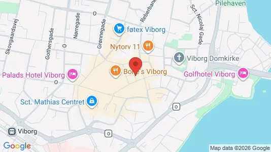 Apartments for rent i Viborg - kort over placeringen