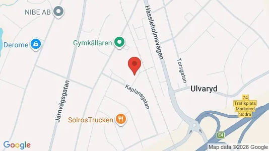 Apartments for rent i Markaryd - kort over placeringen