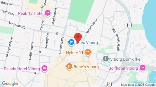 Apartments for rent i Viborg - kort over placeringen