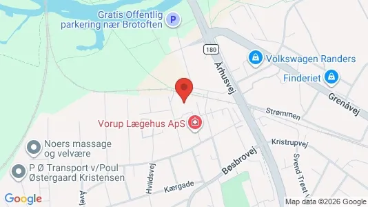 Apartments for rent i Randers SV - kort over placeringen