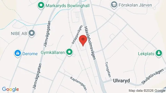 Apartments for rent i Markaryd - kort over placeringen