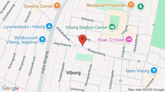 Apartments for rent i Viborg - kort over placeringen