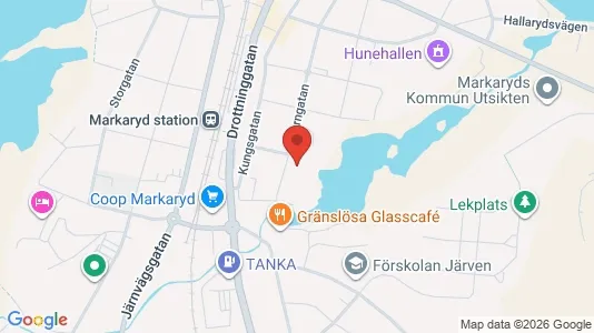 Apartments for rent i Markaryd - kort over placeringen