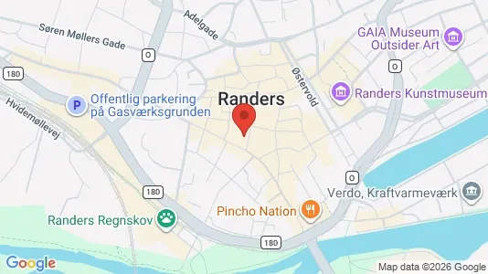 Apartments for rent i Randers C - kort over placeringen