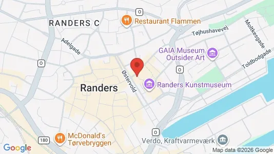 Apartments for rent i Randers C - kort over placeringen