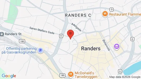 Apartments for rent i Randers C - kort over placeringen