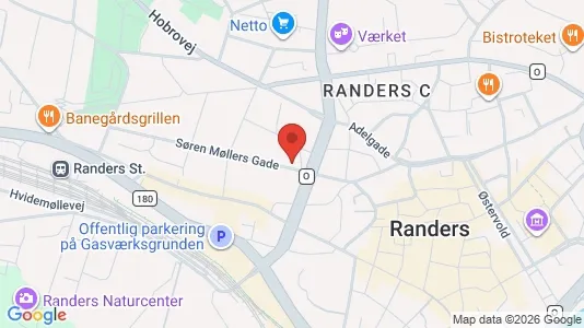 Apartments for rent i Randers C - kort over placeringen