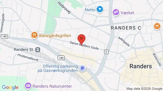 Apartments for rent i Randers C - kort over placeringen