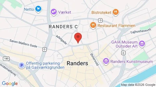 Apartments for rent i Randers C - kort over placeringen