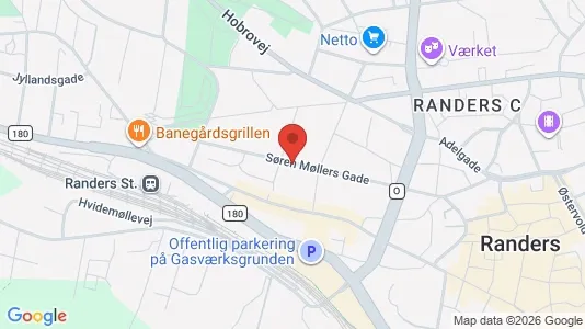 Apartments for rent i Randers C - kort over placeringen