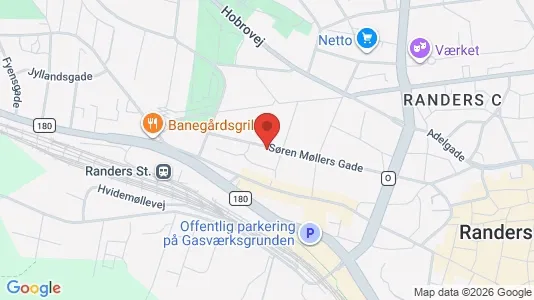 Apartments for rent i Randers C - kort over placeringen