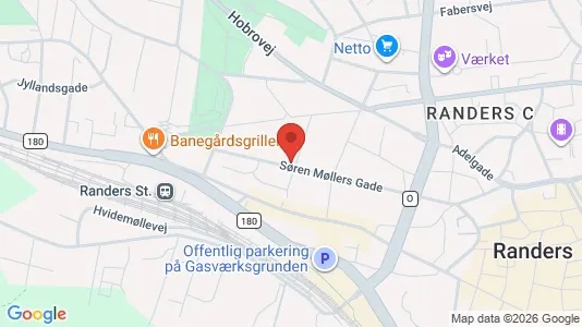 Apartments for rent i Randers C - kort over placeringen