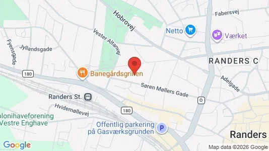 Apartments for rent i Randers C - kort over placeringen