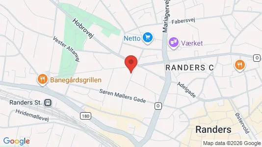 Apartments for rent i Randers C - kort over placeringen