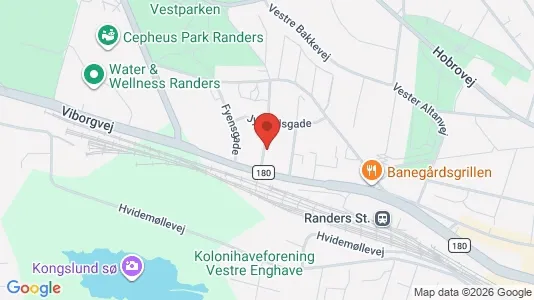 Apartments for rent i Randers C - kort over placeringen