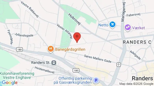 Apartments for rent i Randers C - kort over placeringen