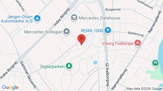 Apartments for rent i Viborg - kort over placeringen