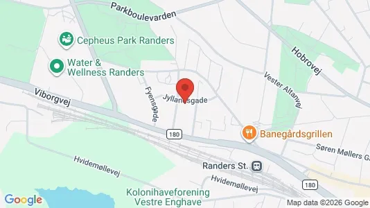 Apartments for rent i Randers C - kort over placeringen
