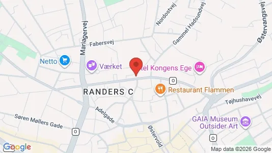 Apartments for rent i Randers C - kort over placeringen