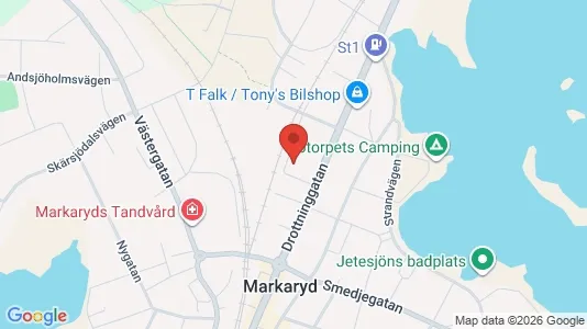 Apartments for rent i Markaryd - kort over placeringen