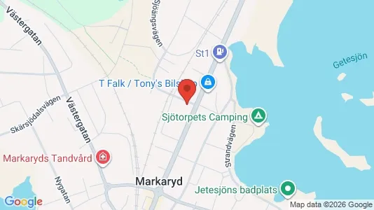 Apartments for rent i Markaryd - kort over placeringen