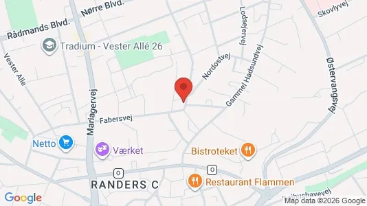 Apartments for rent i Randers C - kort over placeringen