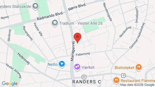 Apartments for rent i Randers C - kort over placeringen
