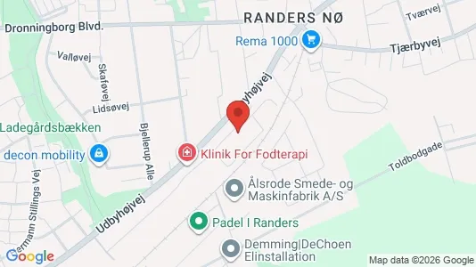 Apartments for rent i Randers NØ - kort over placeringen