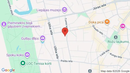 Apartments for rent i Liepāja - kort over placeringen