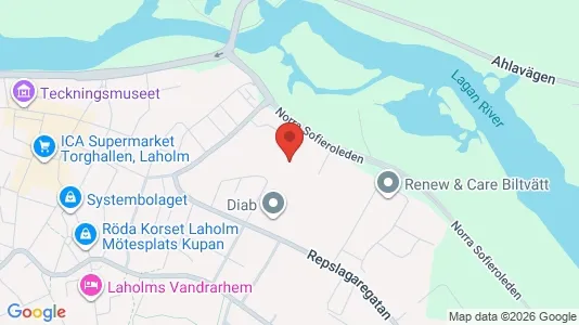 Apartments for rent i Laholm - kort over placeringen