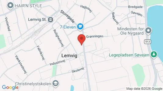 Apartments for rent i Lemvig - kort over placeringen