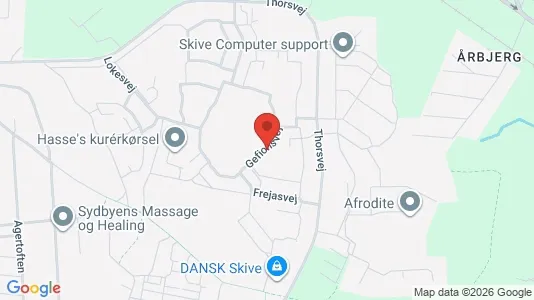 Apartments for rent i Skive - kort over placeringen