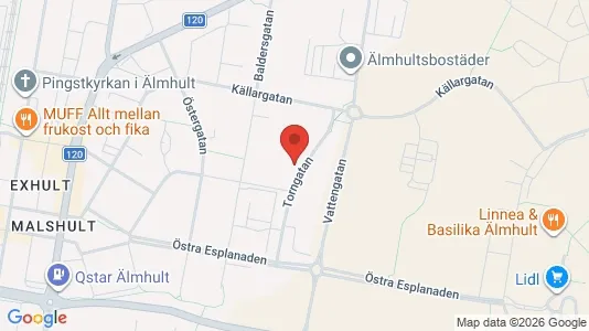 Apartments for rent i Älmhult - kort over placeringen