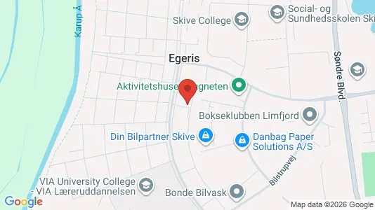 Apartments for rent i Skive - kort over placeringen