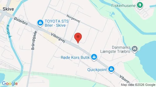 Apartments for rent i Skive - kort over placeringen