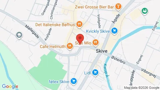 Apartments for rent i Skive - kort over placeringen