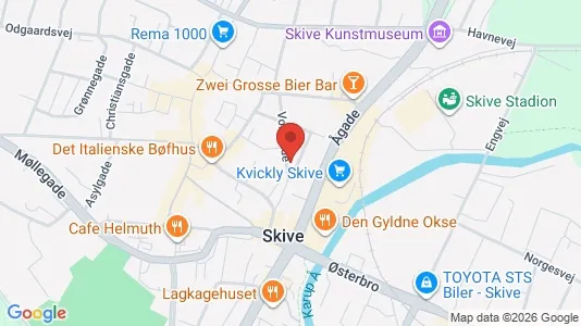 Apartments for rent i Skive - kort over placeringen