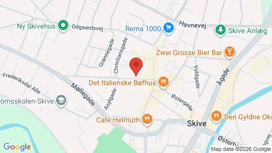 Apartments for rent i Skive - kort over placeringen