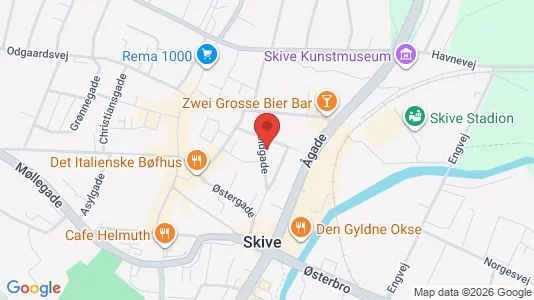 Apartments for rent i Skive - kort over placeringen