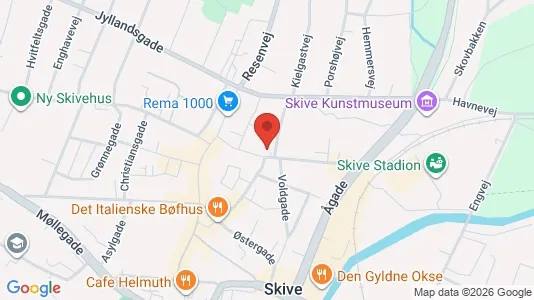 Apartments for rent i Skive - kort over placeringen