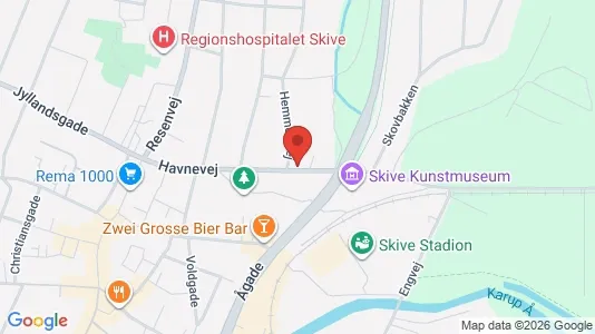 Apartments for rent i Skive - kort over placeringen